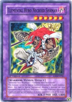 Elemental Hero Necroid Shaman (EOJ-EN036) - Enemy of Justice 1st Edition - Premium Yugioh Single from Konami - Just $0.46! Shop now at Game Crave Tournament Store