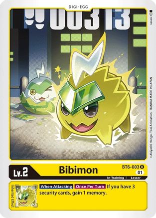 Bibimon (BT6-003) - Double Diamond - Premium Digimon Single from Bandai - Just $0.25! Shop now at Game Crave Tournament Store