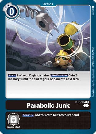 Parabolic Junk (BT6-104) - Double Diamond - Premium Digimon Single from Bandai - Just $0.08! Shop now at Game Crave Tournament Store