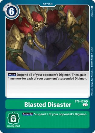 Blasted Disaster (BT6-103) - Double Diamond - Premium Digimon Single from Bandai - Just $0.25! Shop now at Game Crave Tournament Store