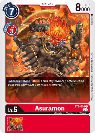 Asuramon (BT6-014) - Double Diamond - Premium Digimon Single from Bandai - Just $0.08! Shop now at Game Crave Tournament Store