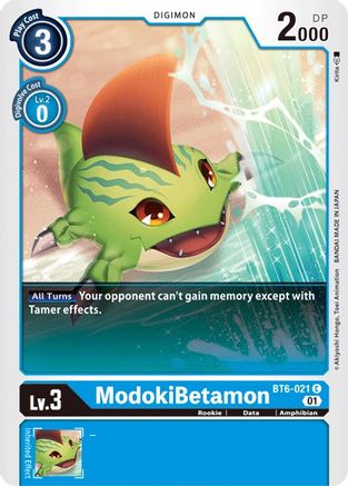 ModokiBetamon (BT6-021) - Double Diamond - Premium Digimon Single from Bandai - Just $0.25! Shop now at Game Crave Tournament Store