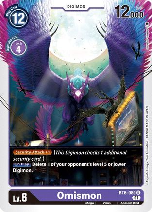 Ornismon (BT6-080) - Double Diamond - Premium Digimon Single from Bandai - Just $0.08! Shop now at Game Crave Tournament Store