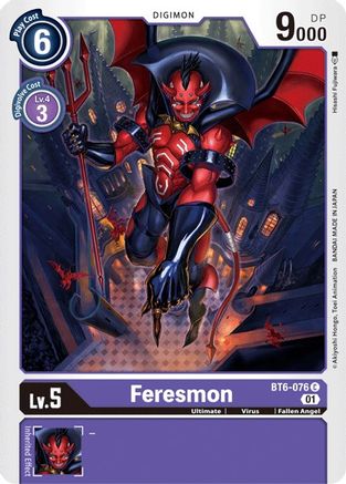 Feresmon (BT6-076) - Double Diamond - Premium Digimon Single from Bandai - Just $0.25! Shop now at Game Crave Tournament Store