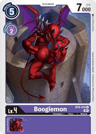 Boogiemon (BT6-074) - Double Diamond - Premium Digimon Single from Bandai - Just $0.25! Shop now at Game Crave Tournament Store