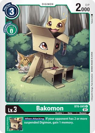 Bakomon (BT6-045) - Double Diamond - Premium Digimon Single from Bandai - Just $0.08! Shop now at Game Crave Tournament Store