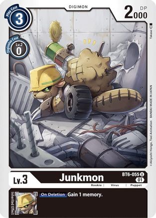 Junkmon (BT6-055) - Double Diamond - Premium Digimon Single from Bandai - Just $0.08! Shop now at Game Crave Tournament Store