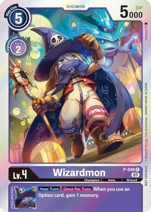 Wizardmon (P-046) - Digimon Promotion Cards Foil - Premium Digimon Single from Bandai - Just $0.08! Shop now at Game Crave Tournament Store