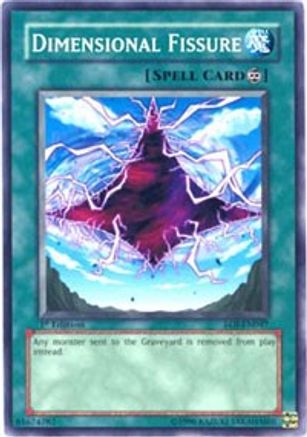Dimensional Fissure (EOJ-EN047) - Enemy of Justice Unlimited - Premium Yugioh Single from Konami - Just $0.17! Shop now at Game Crave Tournament Store
