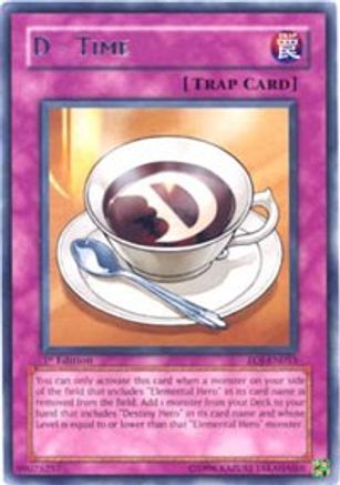 D - Time (EOJ-EN053) - Enemy of Justice Unlimited - Premium Yugioh Single from Konami - Just $0.25! Shop now at Game Crave Tournament Store