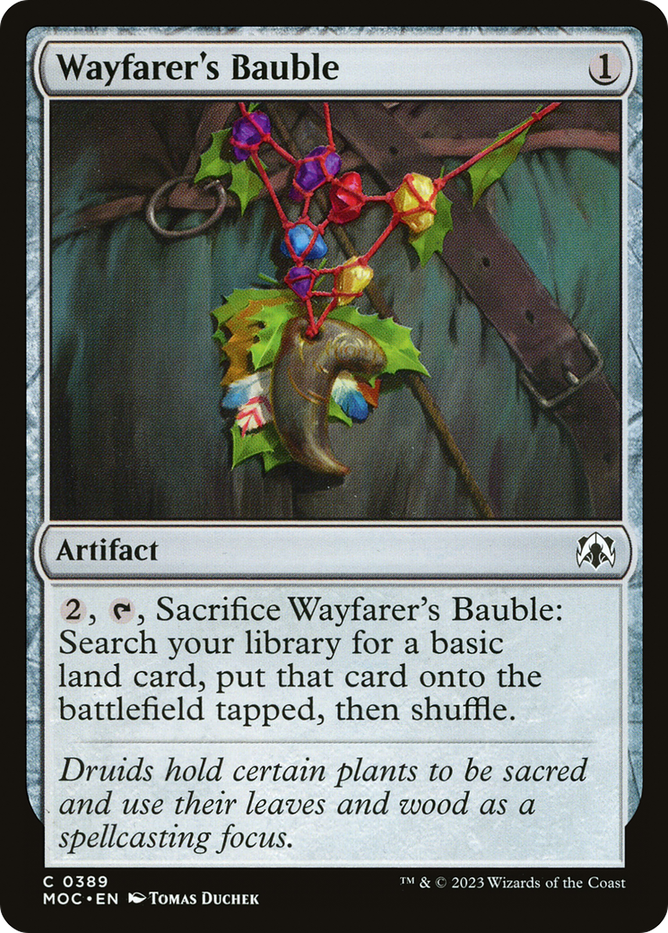 Wayfarer's Bauble (MOC-389) - March of the Machine Commander - Premium MTG Single from Wizards of the Coast - Just $0.13! Shop now at Game Crave Tournament Store