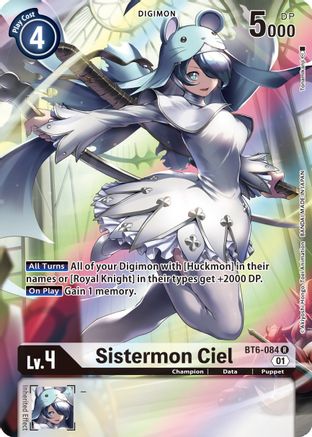 Sistermon Ciel (Alternate Art) (BT6-084) - Double Diamond Foil - Premium Digimon Single from Bandai - Just $3.13! Shop now at Game Crave Tournament Store