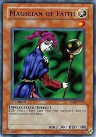 Magician of Faith (SD6-EN005) - Structure Deck: Spellcaster's Judgment 1st Edition - Premium Yugioh Single from Konami - Just $0.33! Shop now at Game Crave Tournament Store