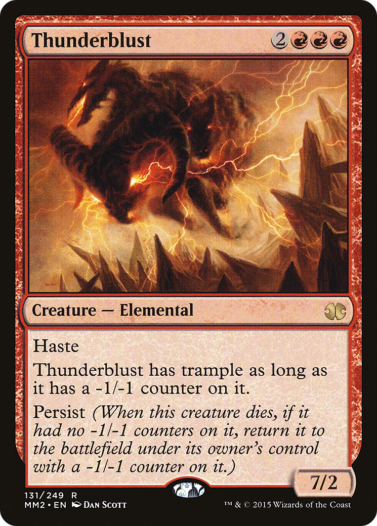 Thunderblust (MM2-131) - Modern Masters 2015 - Premium MTG Single from Wizards of the Coast - Just $0.39! Shop now at Game Crave Tournament Store