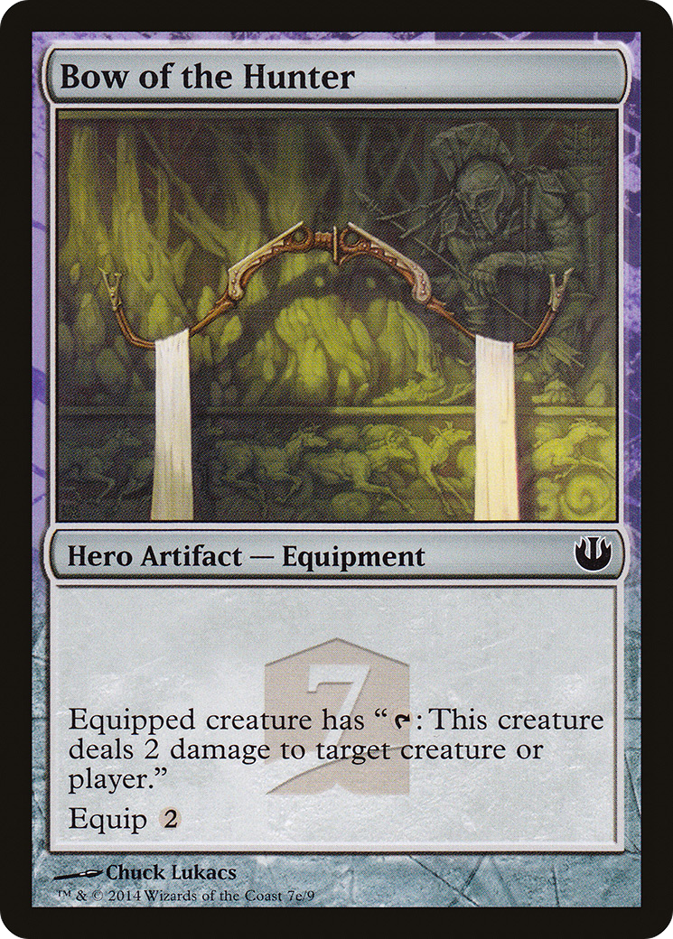 Bow of the Hunter (THP3-07E) - Journey into Nyx Hero's Path - Premium MTG Single from Wizards of the Coast - Just $4.38! Shop now at Game Crave Tournament Store