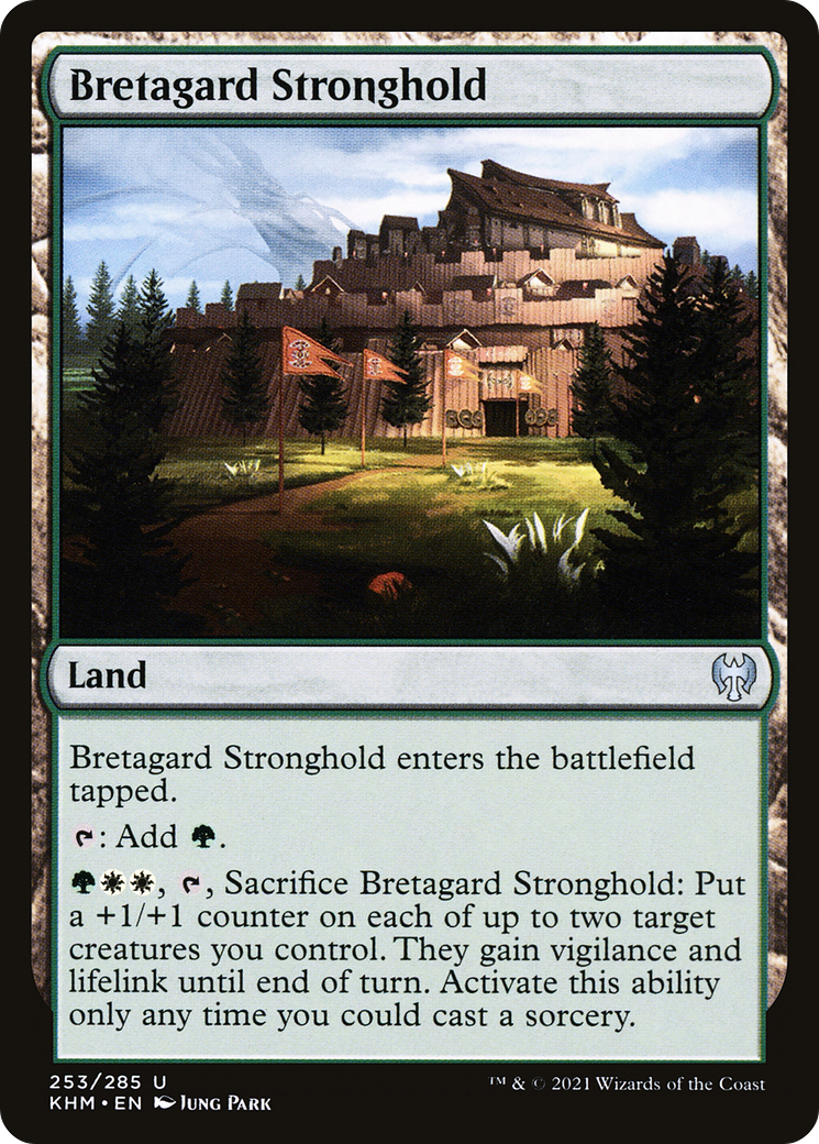 Bretagard Stronghold (KHM-253) - Kaldheim - Premium MTG Single from Wizards of the Coast - Just $0.08! Shop now at Game Crave Tournament Store