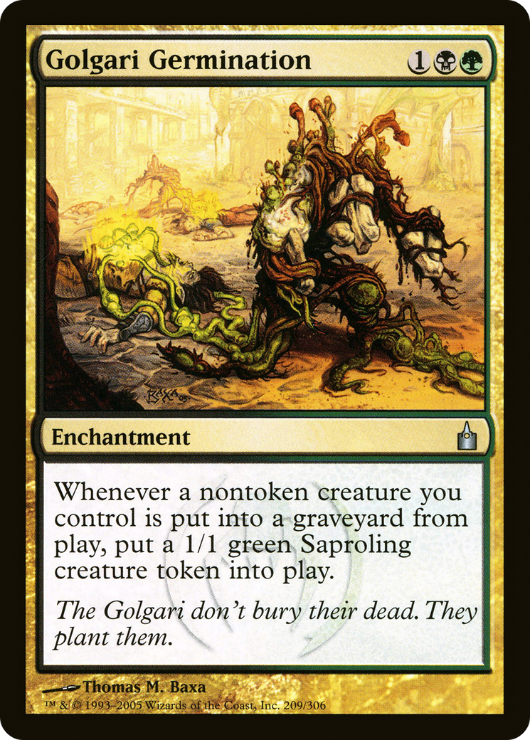 Golgari Germination (RAV-209) - Ravnica: City of Guilds Foil - Premium MTG Single from Wizards of the Coast - Just $1.23! Shop now at Game Crave Tournament Store