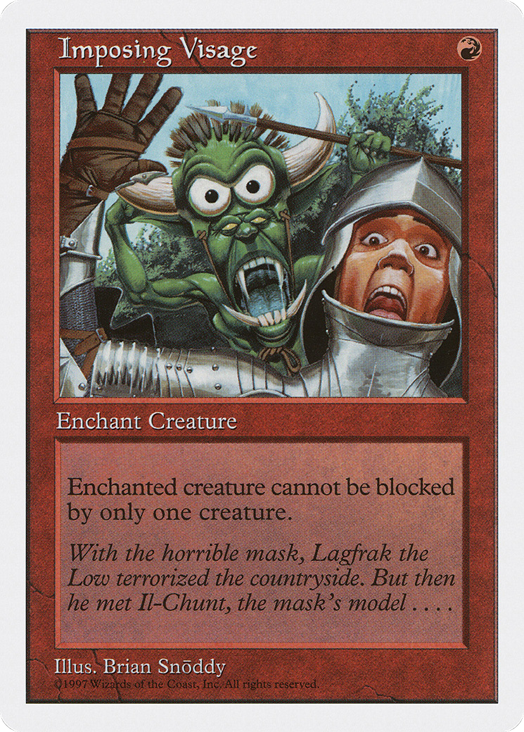 Imposing Visage (5ED-241) - Fifth Edition - Premium MTG Single from Wizards of the Coast - Just $0.08! Shop now at Game Crave Tournament Store