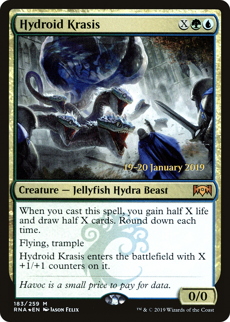 Hydroid Krasis (PRNA-183S) - Ravnica Allegiance Promos Foil - Premium MTG Single from Wizards of the Coast - Just $2.49! Shop now at Game Crave Tournament Store