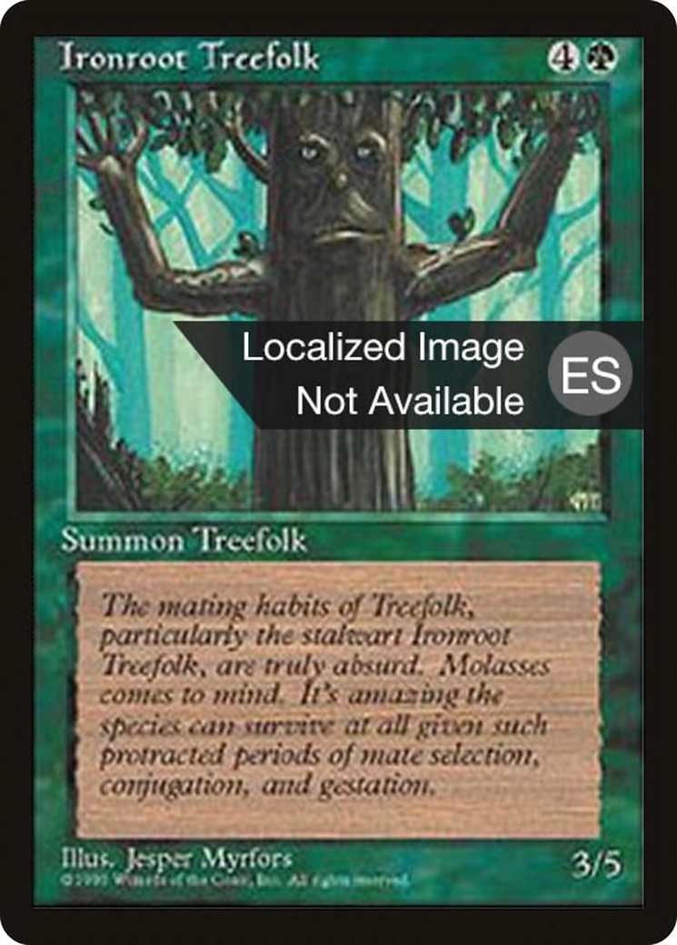 Ironroot Treefolk (4BB-253) - Fourth Edition Foreign Black Border - Premium MTG Single from Wizards of the Coast - Just $0.96! Shop now at Game Crave Tournament Store