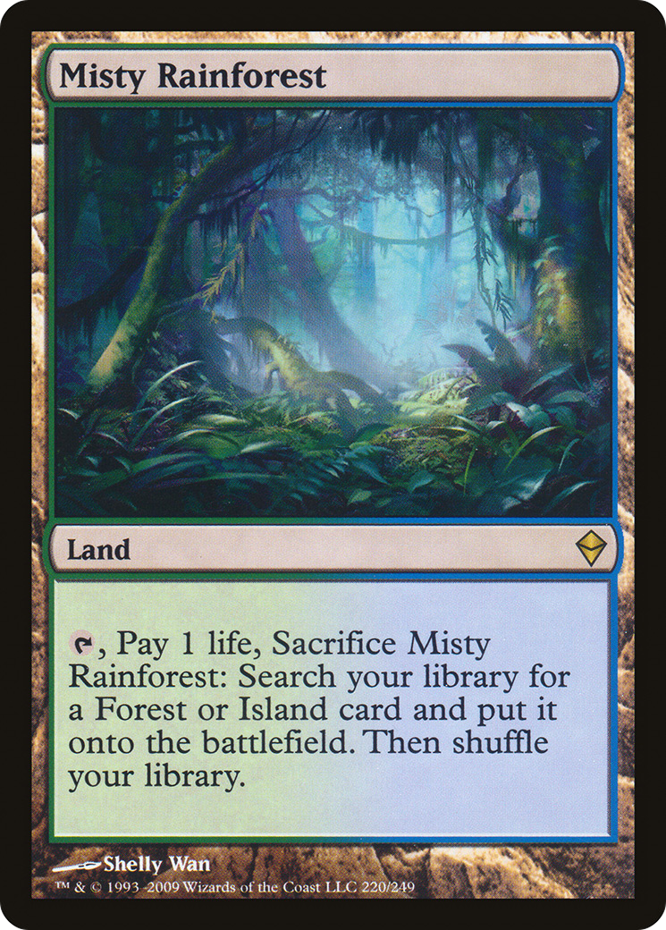 Misty Rainforest (ZEN-220) - Zendikar - Premium MTG Single from Wizards of the Coast - Just $20.67! Shop now at Game Crave Tournament Store