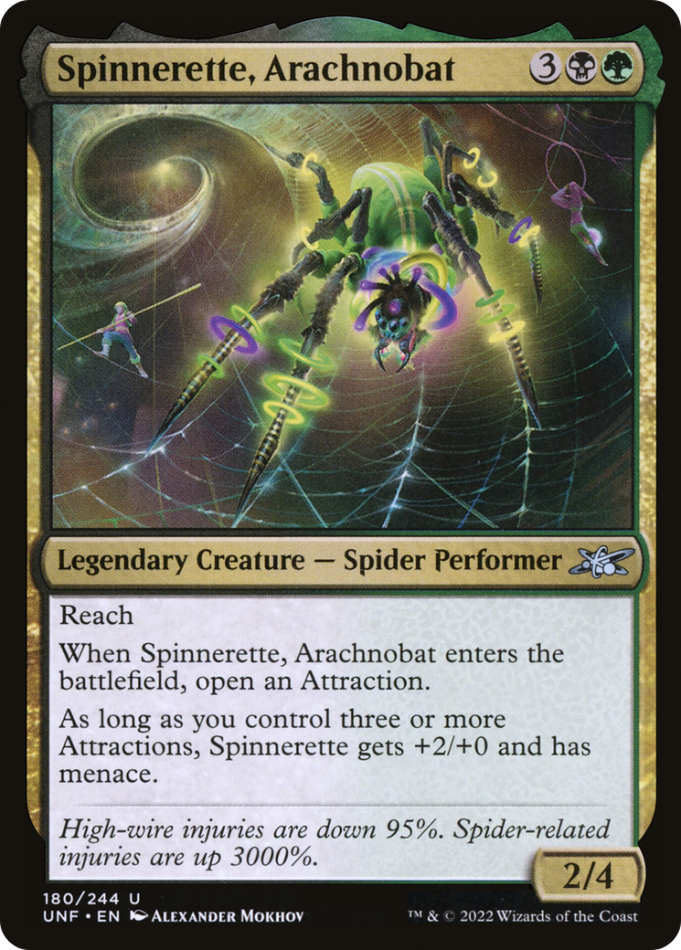 Spinnerette, Arachnobat (UNF-180) - Unfinity - Premium MTG Single from Wizards of the Coast - Just $0.08! Shop now at Game Crave Tournament Store