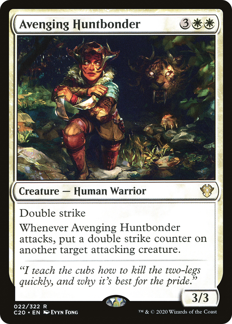 Avenging Huntbonder (C20-022) - Commander 2020 - Premium MTG Single from Wizards of the Coast - Just $0.25! Shop now at Game Crave Tournament Store