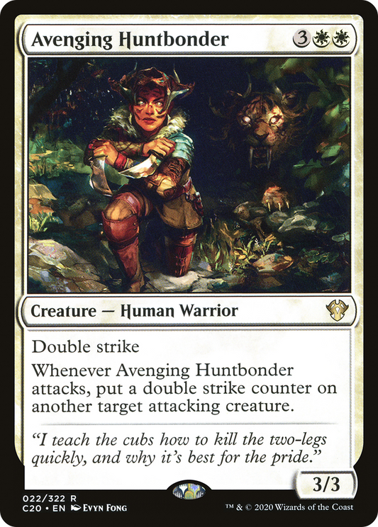 Avenging Huntbonder (C20-022) - Commander 2020 - Premium MTG Single from Wizards of the Coast - Just $0.25! Shop now at Game Crave Tournament Store