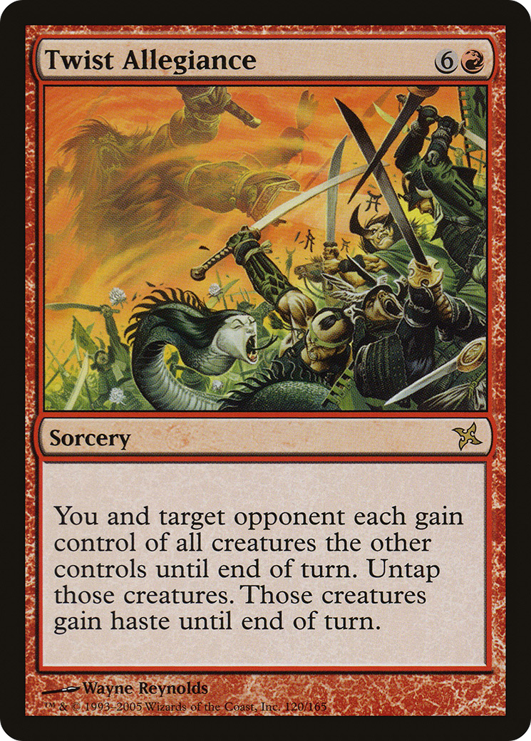 Twist Allegiance (BOK-120) - Betrayers of Kamigawa Foil - Premium MTG Single from Wizards of the Coast - Just $1.97! Shop now at Game Crave Tournament Store