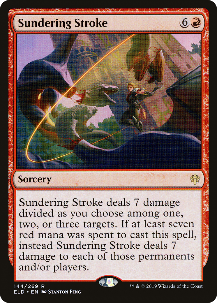 Sundering Stroke (ELD-144) - Throne of Eldraine Foil - Premium MTG Single from Wizards of the Coast - Just $0.25! Shop now at Game Crave Tournament Store