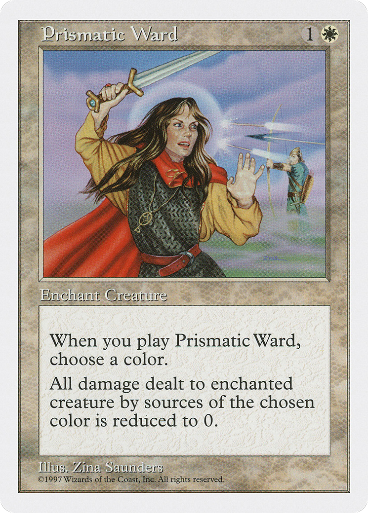 Prismatic Ward (5ED-053) - Fifth Edition - Premium MTG Single from Wizards of the Coast - Just $0.08! Shop now at Game Crave Tournament Store