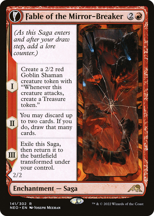 Fable of the Mirror-Breaker // Reflection of Kiki-Jiki (NEO-141) - Kamigawa: Neon Dynasty: (fandfc) - Premium MTG Single from Wizards of the Coast - Just $1.83! Shop now at Game Crave Tournament Store