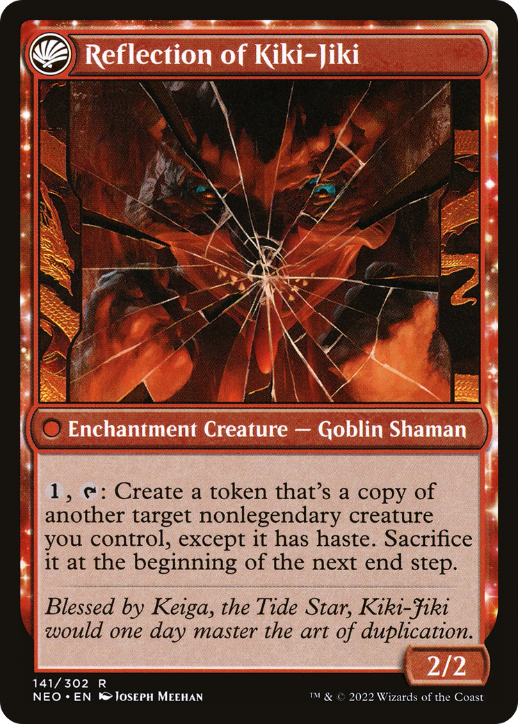 Fable of the Mirror-Breaker // Reflection of Kiki-Jiki (NEO-141) - Kamigawa: Neon Dynasty: (fandfc) Foil - Premium MTG Single from Wizards of the Coast - Just $1.96! Shop now at Game Crave Tournament Store