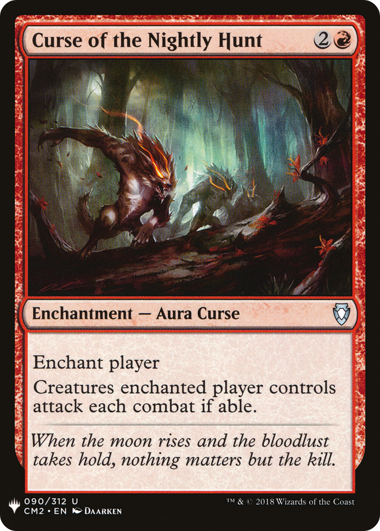 Curse of the Nightly Hunt (MB1-897) - Mystery Booster - Premium MTG Single from Wizards of the Coast - Just $0.08! Shop now at Game Crave Tournament Store