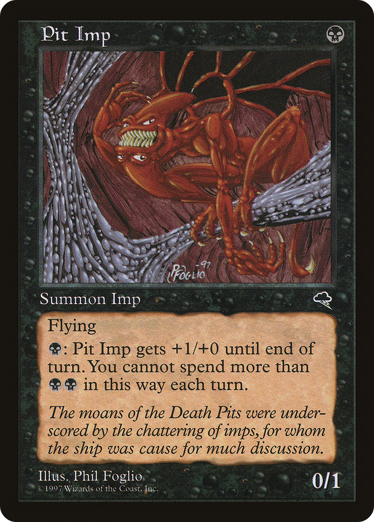 Pit Imp (TMP-148) - Tempest - Premium MTG Single from Wizards of the Coast - Just $0.08! Shop now at Game Crave Tournament Store