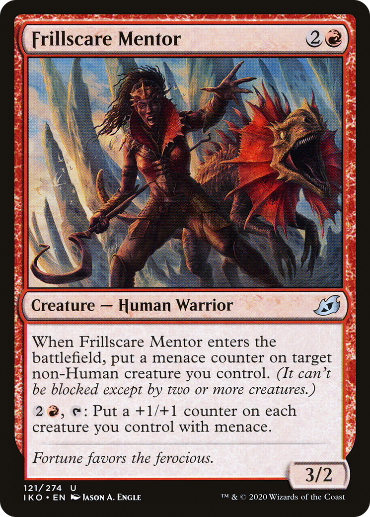 Frillscare Mentor (IKO-121) - Ikoria: Lair of Behemoths Foil - Premium MTG Single from Wizards of the Coast - Just $0.08! Shop now at Game Crave Tournament Store