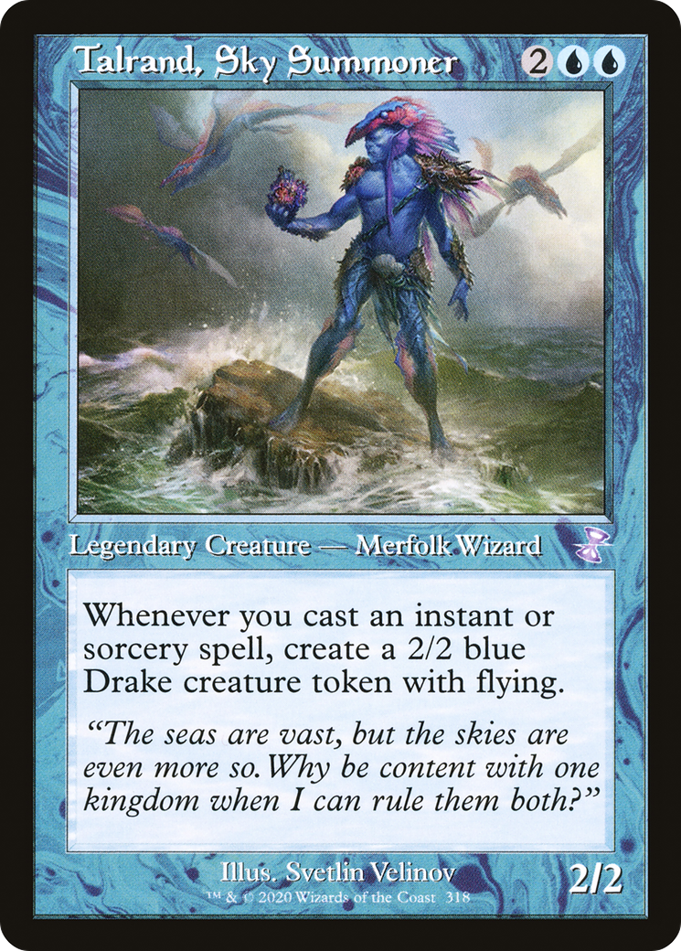 Talrand, Sky Summoner (TSR-318) - Time Spiral Remastered Foil - Premium MTG Single from Wizards of the Coast - Just $2.76! Shop now at Game Crave Tournament Store