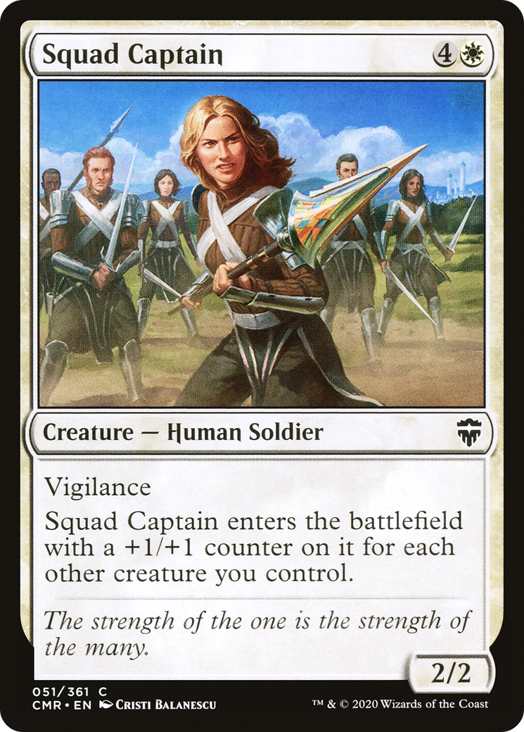Squad Captain (CMR-051) - Commander Legends Foil - Premium MTG Single from Wizards of the Coast - Just $0.08! Shop now at Game Crave Tournament Store
