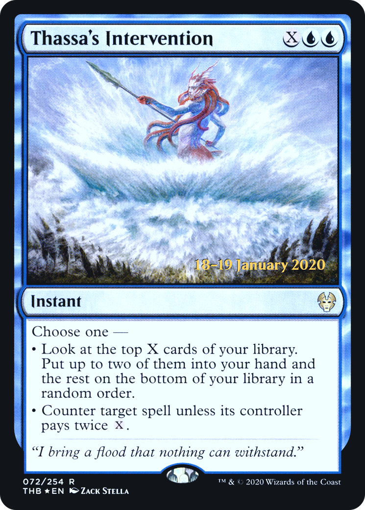 Thassa's Intervention (PTHB-72S) - Theros Beyond Death Promos Foil - Premium MTG Single from Wizards of the Coast - Just $0.11! Shop now at Game Crave Tournament Store