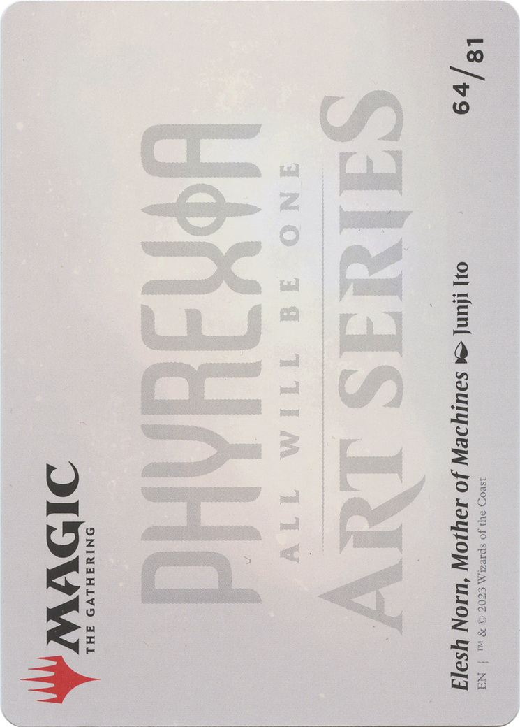 Elesh Norn, Mother of Machines // Elesh Norn, Mother of Machines (AONE-064) - Phyrexia: All Will Be One Art Series (Borderless) - Premium MTG Single from Wizards of the Coast - Just $0! Shop now at Game Crave Tournament Store