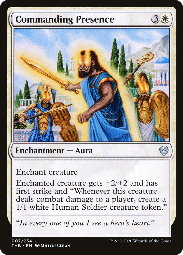 Commanding Presence (THB-007) - Theros Beyond Death - Premium MTG Single from Wizards of the Coast - Just $0.25! Shop now at Game Crave Tournament Store