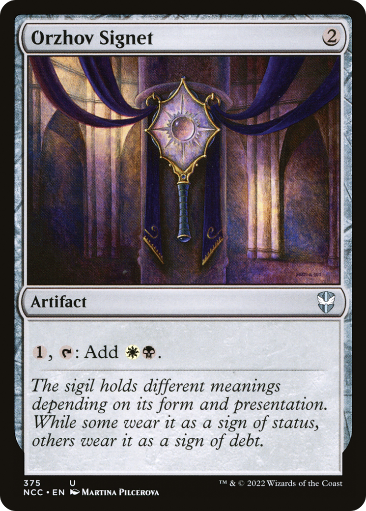 Orzhov Signet (NCC-375) - New Capenna Commander - Premium MTG Single from Wizards of the Coast - Just $0.78! Shop now at Game Crave Tournament Store