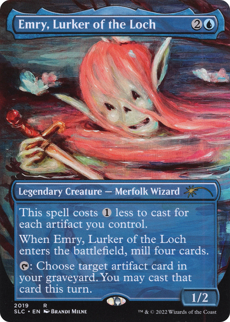 Emry, Lurker of the Loch (SLC-2019) - Secret Lair 30th Anniversary Countdown Kit (Borderless) - Premium MTG Single from Wizards of the Coast - Just $1.26! Shop now at Game Crave Tournament Store