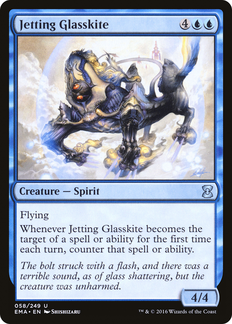Jetting Glasskite (EMA-058) - Eternal Masters Foil - Premium MTG Single from Wizards of the Coast - Just $0.25! Shop now at Game Crave Tournament Store