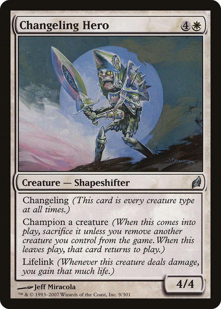 Changeling Hero (LRW-009) - Lorwyn Foil - Premium MTG Single from Wizards of the Coast - Just $0.60! Shop now at Game Crave Tournament Store