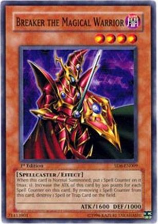 Breaker the Magical Warrior (SD6-EN009) - Structure Deck: Spellcaster's Judgment Unlimited - Premium Yugioh Single from Konami - Just $0.14! Shop now at Game Crave Tournament Store