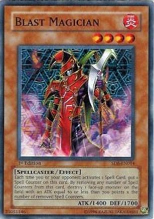Blast Magician (SD6-EN014) - Structure Deck: Spellcaster's Judgment 1st Edition - Premium Yugioh Single from Konami - Just $0.30! Shop now at Game Crave Tournament Store