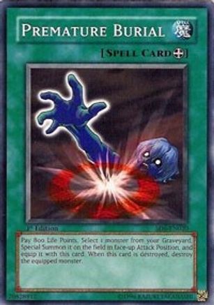 Premature Burial (SD6-EN020) - Structure Deck: Spellcaster's Judgment 1st Edition - Premium Yugioh Single from Konami - Just $0.29! Shop now at Game Crave Tournament Store