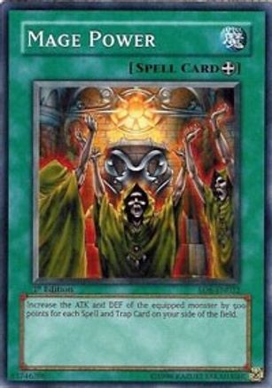Mage Power (SD6-EN022) - Structure Deck: Spellcaster's Judgment 1st Edition - Premium Yugioh Single from Konami - Just $0.11! Shop now at Game Crave Tournament Store