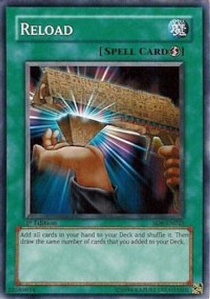 Reload (SD6-EN025) - Structure Deck: Spellcaster's Judgment 1st Edition - Premium Yugioh Single from Konami - Just $0.35! Shop now at Game Crave Tournament Store